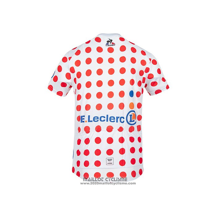 2021 Maillot Cyclisme Tour de France Rouge Blanc Manches Courtes et Cuissard